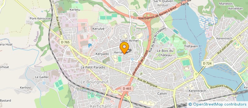 localisation de l'entreprise ASS INSERTION DES HANDICAPES à LORIENT