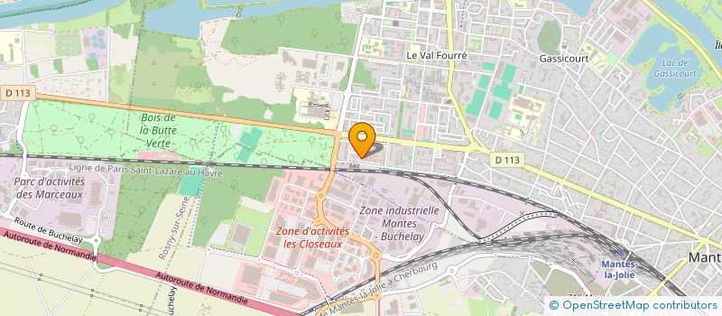 localisation de l'entreprise ASS INSERTION JEUNES PAR LA COUTURE  MANTES-LA-JOLIE