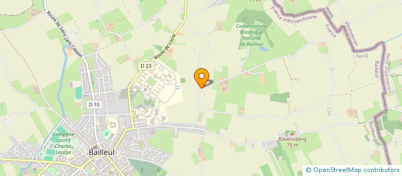 localisation de l'entreprise ASS INSERTION PEPINIERE DE L'HAENDRIES à BAILLEUL