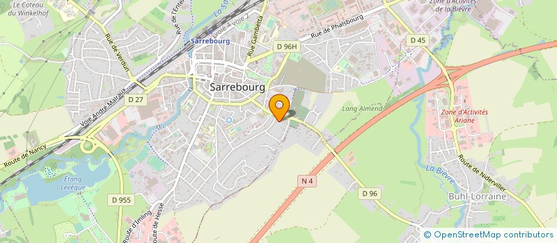 localisation de l'entreprise ASS INSERTION PERSONNES HANDICAPEES à SARREBOURG