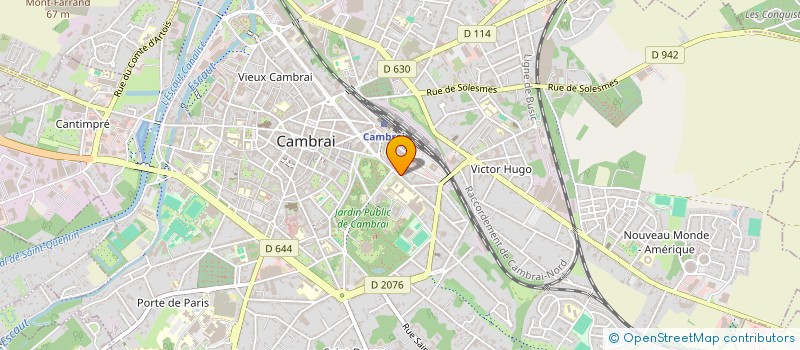 localisation de l'entreprise ASS INSERTION PERSONNES HANDICAPEES à CAMBRAI