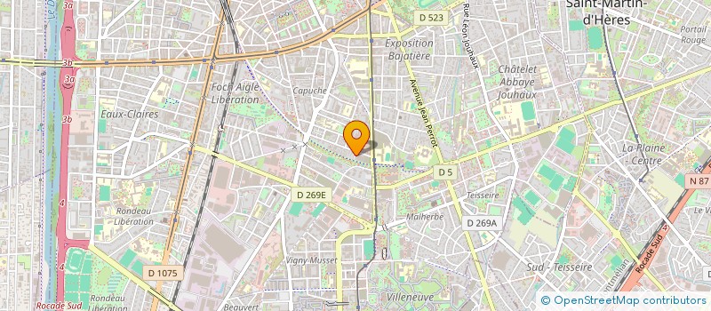 localisation de l'entreprise ASS INSERTION PROF TRAVAIL HANDICAPES  GRENOBLE