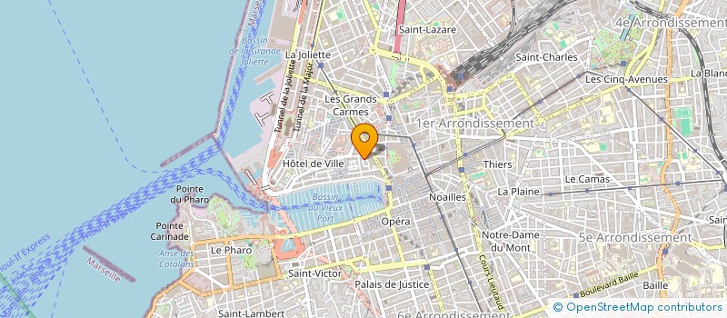 localisation de l'entreprise ASS INSERTION PROFESSIONNELLE COIFFURE à MARSEILLE