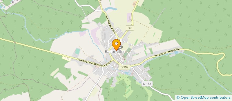 localisation de l'entreprise ASS INSERTION SOCIALE CANTON BADONVILLER à BADONVILLER