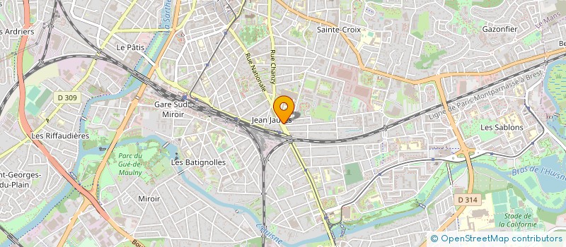 localisation de l'entreprise ASS INSERVET à LE MANS