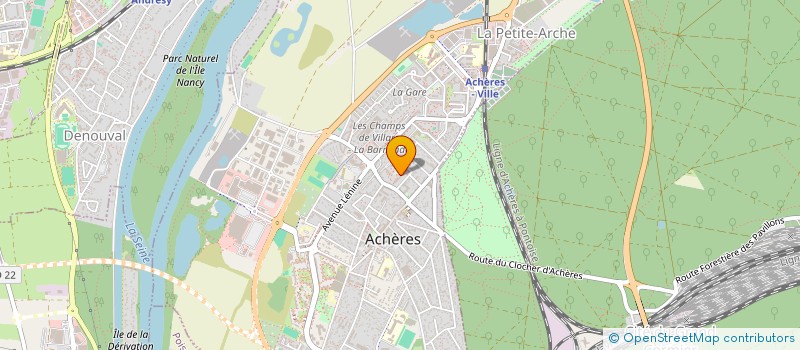 localisation de l'entreprise ASS INSPECTION ANIMALE  ACHERES