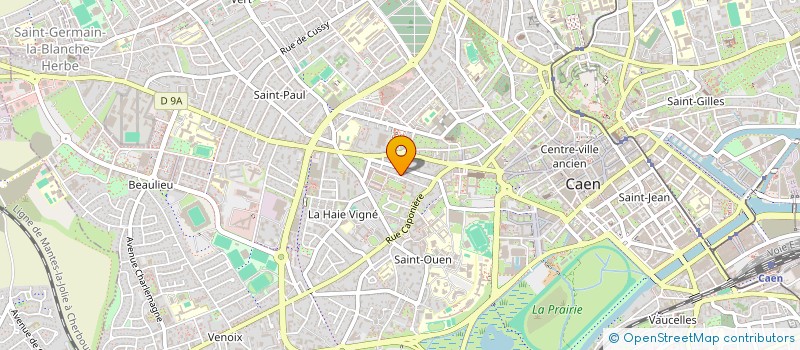 localisation de l'entreprise ASS INST HTES ETUDES DEFENSE NAT DE B N à CAEN