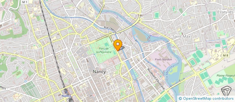 localisation de l'entreprise ASS INST HUNGARO LOTHARINGEN ECON TECH  NANCY