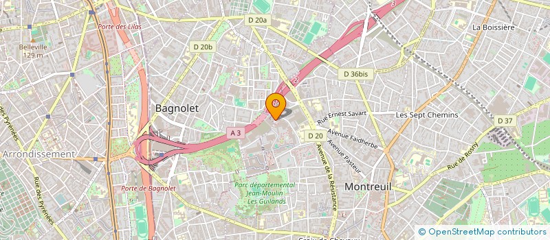 localisation de l'entreprise ASS INSTIT TECH DEMENAGEMENT à MONTREUIL