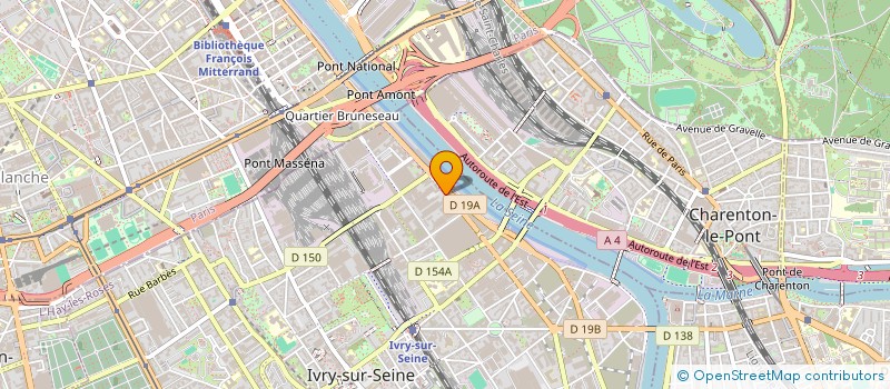 localisation de l'entreprise ASS INSTITUT DU BATIMENT à IVRY-SUR-SEINE
