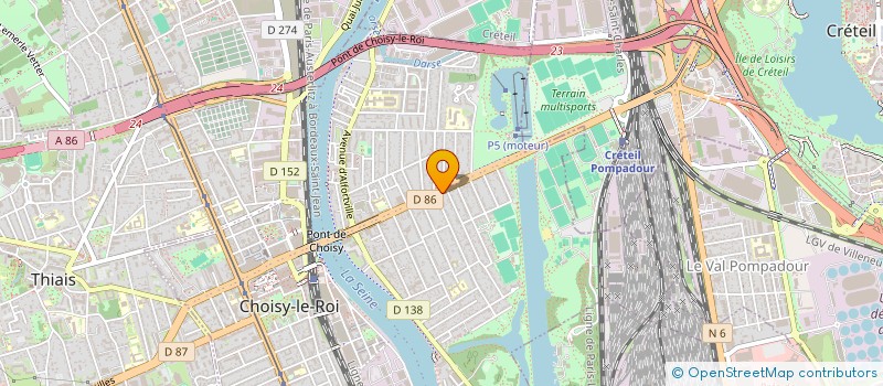 localisation de l'entreprise ASS INSTITUT ETUDE ENS SECURITE ROUTE à CHOISY-LE-ROI