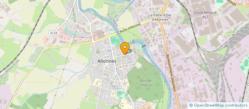 localisation de l'entreprise ASS INSUFFISANTS RESPIRATOIRES SARTHE à ALLONNES