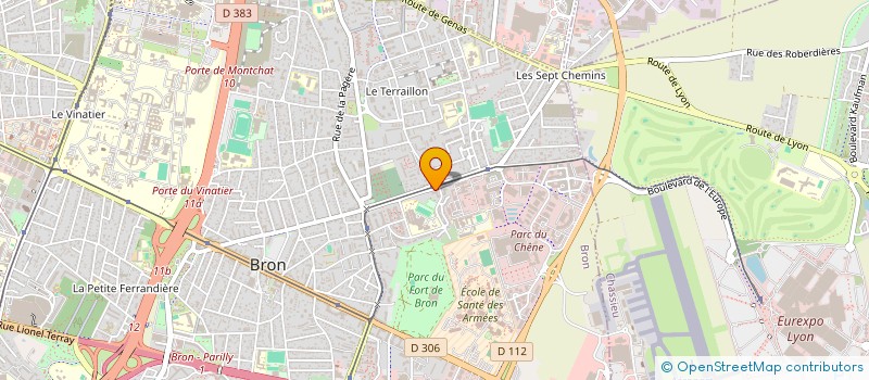 localisation de l'entreprise ASS INT DE TRAVAUX EN SOUTERRAINS à BRON
