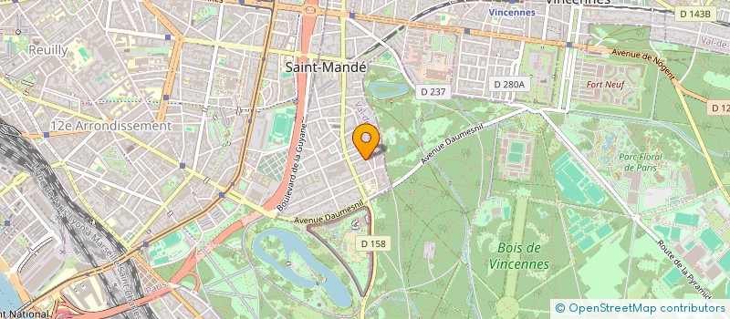 localisation de l'entreprise ASS INT RECHERCHE ETHNOMETHODOLOGIQUE à SAINT-MANDE