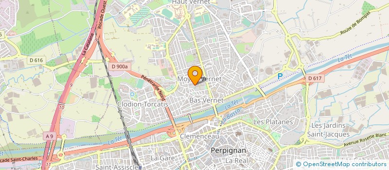 localisation de l'entreprise ASS INTEGR DEFICIENTS AUDITIFS PO à PERPIGNAN