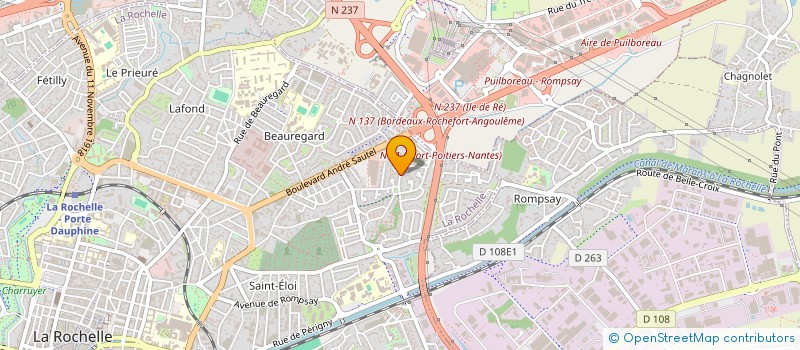 localisation de l'entreprise ASS INTEGRATION SCOLAIRE ET PARTENARIAT  LA ROCHELLE