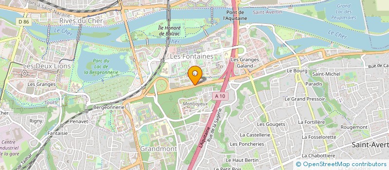 localisation de l'entreprise ASS INTER CONSUL PROMOT ARTISA  TOURS