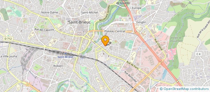 localisation de l'entreprise ASS INTER DEP ASSISTANCE FORMATION à SAINT-BRIEUC