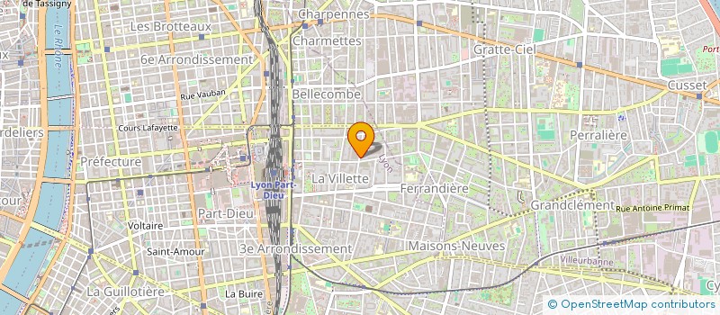 localisation de l'entreprise ASS INTER ENTREP SERVICE SOCIAL TRAVAIL  LYON