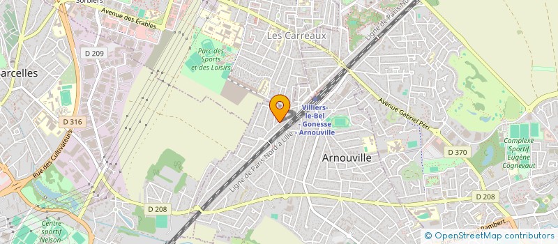 localisation de l'entreprise ASS INTER HANDIC ARNOU VILLIERS GONESSE à ARNOUVILLE