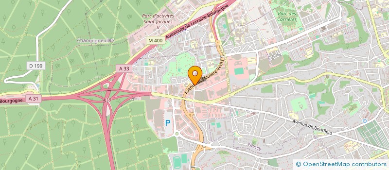 localisation de l'entreprise ASS INTER REG CAISSE REG CREDIT AGRI EST  LAXOU