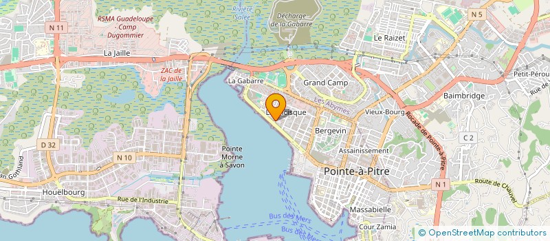 localisation de l'entreprise ASS INTER REGIONALE ROUTE ESCLAVE à POINTE-A-PITRE