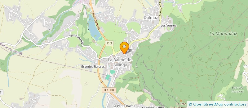 localisation de l'entreprise ASS INTERC CHASSE LA MANDALLAZ  SILLINGY