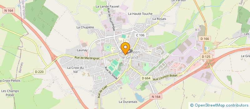 localisation de l'entreprise ASS INTERCANTONALE MONTAUBAN SAINT MEEN  SAINT-MEEN-LE-GRAND