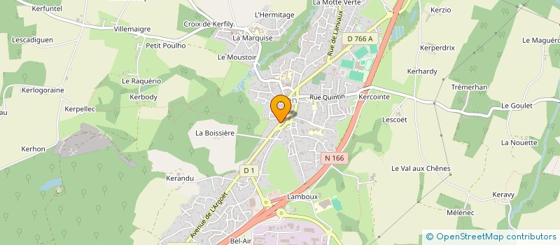 localisation de l'entreprise ASS INTERCOM.ANIMAT.ENF.JEUN.  ELVEN