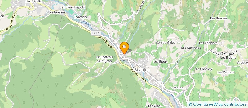 localisation de l'entreprise ASS INTERCOMMUN AIDE & SOINS A DOMICILE à BEAUJEU
