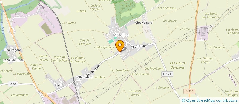 localisation de l'entreprise ASS INTERCOMMUNALE AMIS DANSE CLASSIQUE  MAROLLES