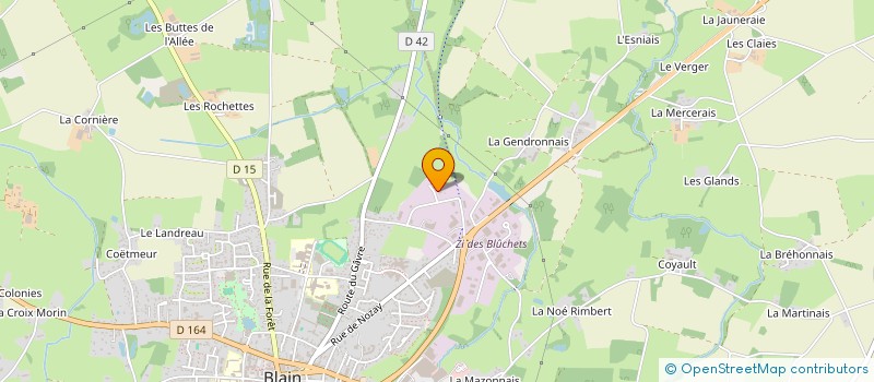 localisation de l'entreprise ASS INTERCOMMUNALE POUR RETOUR A EMPLOI à BLAIN