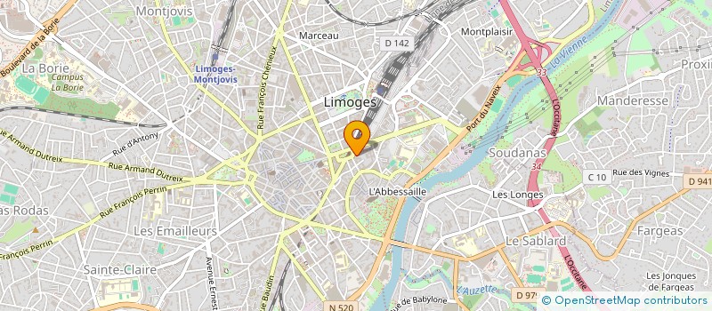 localisation de l'entreprise ASS INTERCONSULAIRE DE LA HAUTE VIENNE à LIMOGES