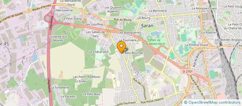 localisation de l'entreprise ASS INTERCOPAC à SARAN