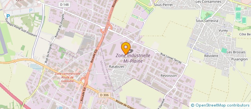 localisation de l'entreprise ASS INTERET LOCAL RATABIZET REVOISSON à GENAS