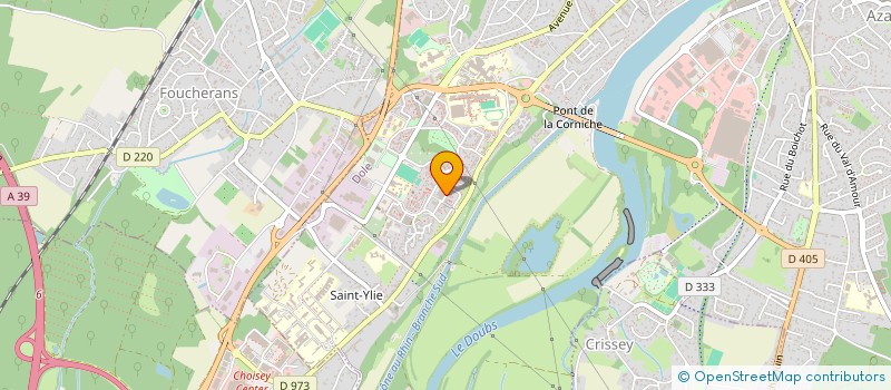 localisation de l'entreprise ASS INTERFACE à DOLE