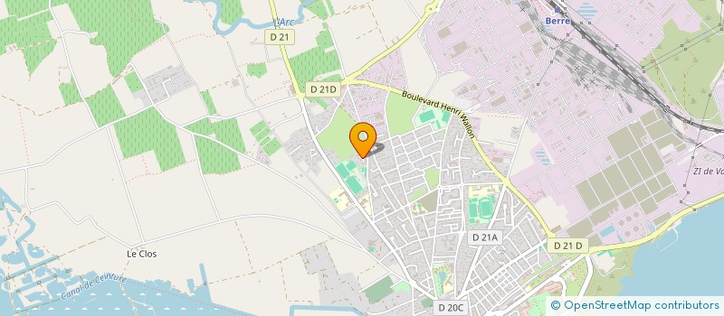 localisation de l'entreprise ASS INTERFACES ET FORMATION à BERRE L'ETANG