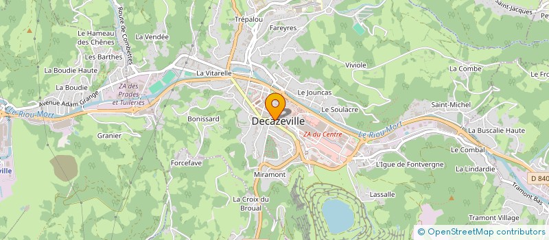 localisation de l'entreprise ASS INTERM DEMANDEURS EMPLOI BASSIN à DECAZEVILLE