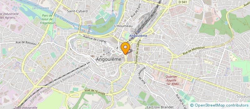 localisation de l'entreprise ASS INTERMEDIAIRE AIDE AUX PARTICULIERES à ANGOULEME