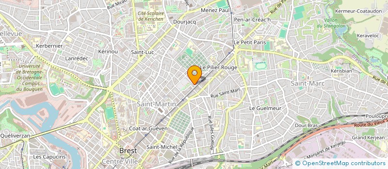 localisation de l'entreprise ASS INTERMEDIAIRE D AIDE A DOMICILE à BREST