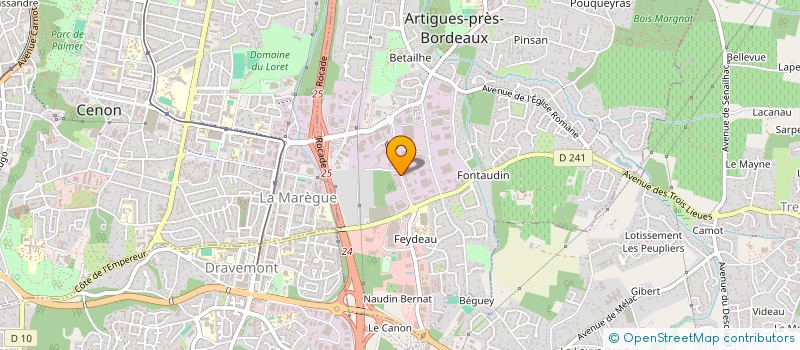 localisation de l'entreprise ASS INTERMEDIAIRE DES HAUTS DE GARONNE à ARTIGUES-PRES-BORDEAUX