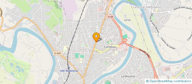 localisation de l'entreprise ASS INTERMEDIAIRE DOMICILE SERVICES à ALBI