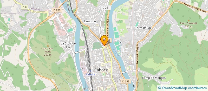 localisation de l'entreprise ASS INTERMEDIAIRE DOMICILE SERVICES à CAHORS