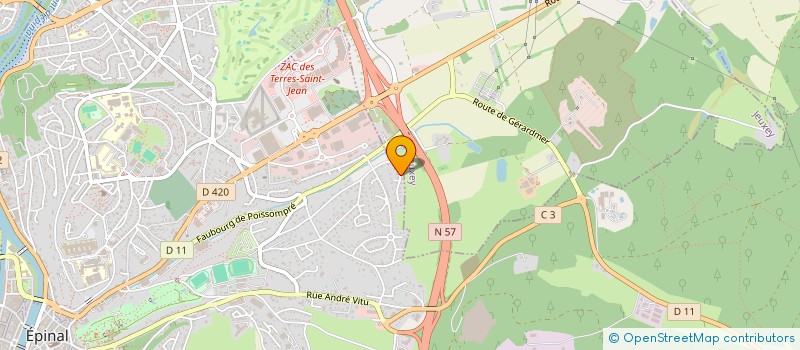 localisation de l'entreprise ASS INTERMEDIAIRE DOMICILE SERVICES à EPINAL