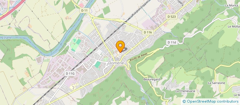 localisation de l'entreprise ASS INTERMEDIAIRE DU GRESIVAUDAN à DOMENE