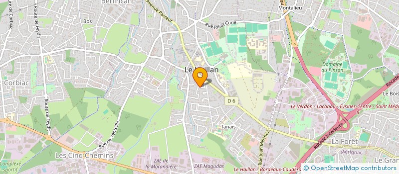 localisation de l'entreprise ASS INTERMEDIAIRE JALLES SOLIDARITES  LE HAILLAN