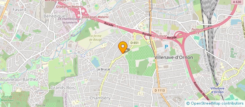 localisation de l'entreprise ASS INTERMEDIAIRE LOCALE POUR L EMPLOI à VILLENAVE-D'ORNON