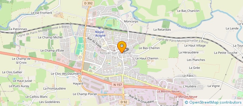 localisation de l'entreprise ASS INTERMEDIAIRE NOYAL EMPLOI à NOYAL-SUR-VILAINE