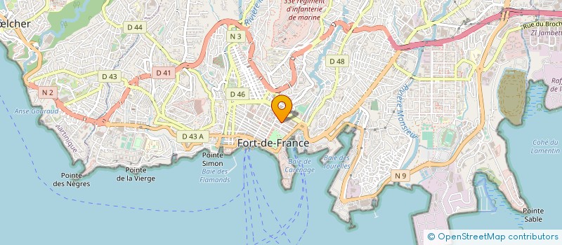 localisation de l'entreprise ASS INTERMEDIAIRE SYNERGIE MARTINIQUE à FORT-DE-FRANCE