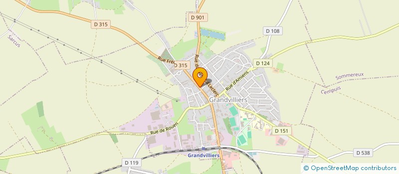 localisation de l'entreprise ASS INTERMEDIAIRE SYSTHEME SERVICE à GRANDVILLIERS